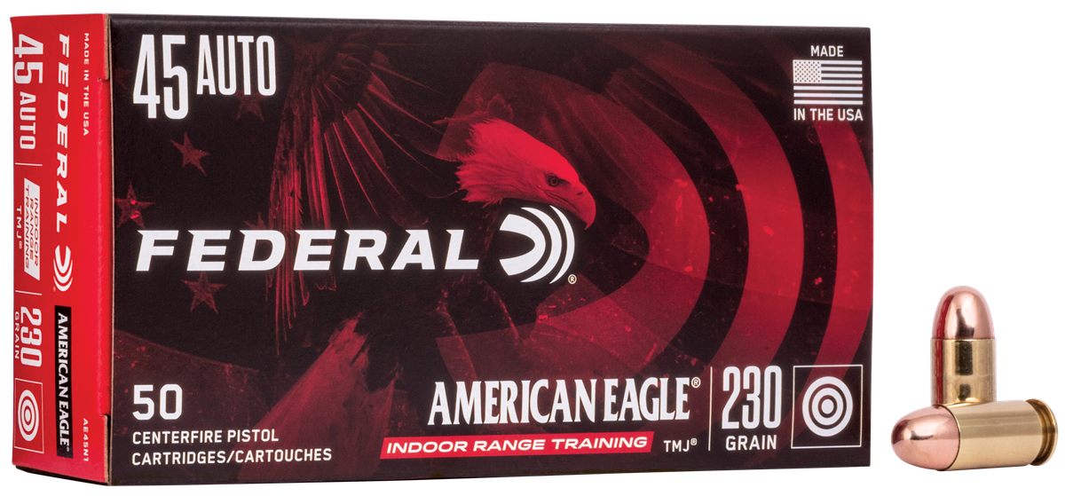 Federal AE45N1 American Eagle IRT 45ACP 230gr Total Metal Jacket 50 Per Box