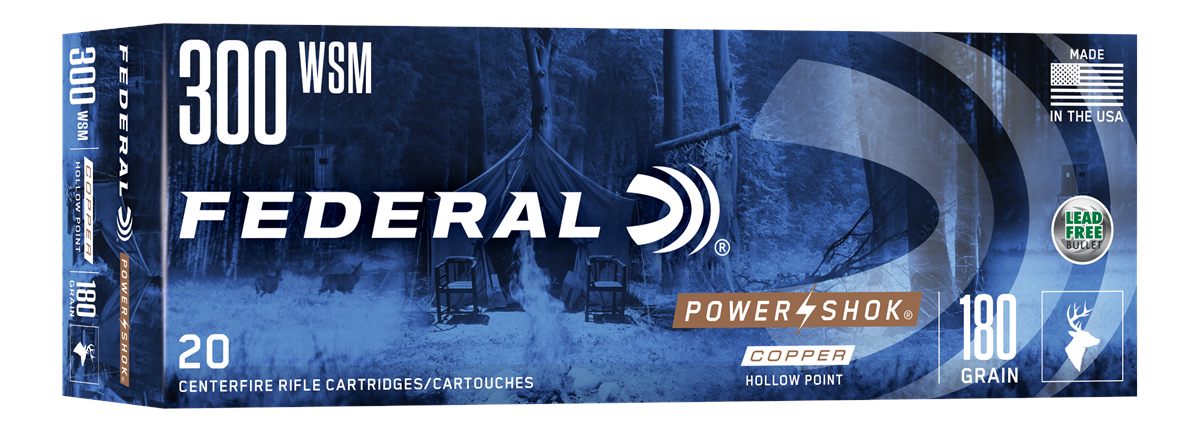 Federal 300WSMC Power-Shok 180gr Jacketed Soft Point 20 Per Box/10 Case