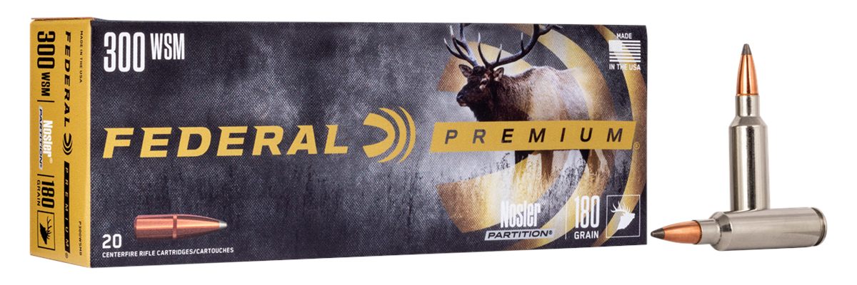 Federal Premium Vital-Shok Rifle Ammunition .300 WSM 180 gr PT 2980 fps - 2