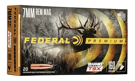 Federal P7RN Premium 7mmRemMag 160gr Barnes TSX 20 Per Box/10 Case view 2