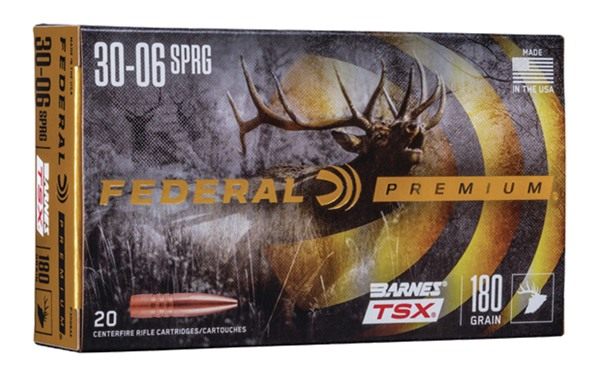 Federal P3006AE Premium 30-06 Springfield 180gr Barnes TSX 20 Per Box/10 Ca view 2