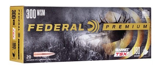 Federal P300WSMF Premium 300WSM 180gr Barnes TSX 20 Per Box/10 Case view 2