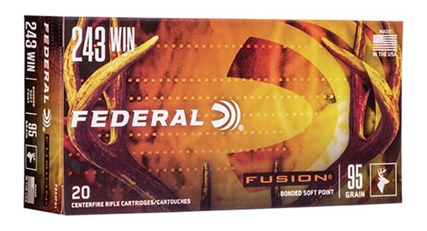 Federal F243FS1 Fusion 243 Win 95gr Bonded Soft Point 20 Per Box/10 Case view 2