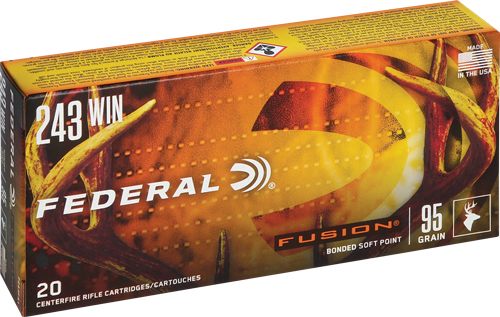 Federal F243FS1 Fusion 243 Win 95gr Bonded Soft Point 20 Per Box/10 Case view 3