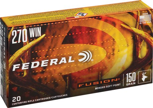Federal F270FS2 Fusion 270 Win 150gr Bonded Soft Point 20 Per Box/10 Case view 4