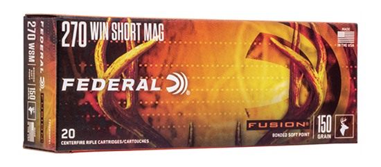 Federal F270WSMFS1 Fusion 270WSM 150gr Bonded Soft Point 20 Per Box/10 Case view 2