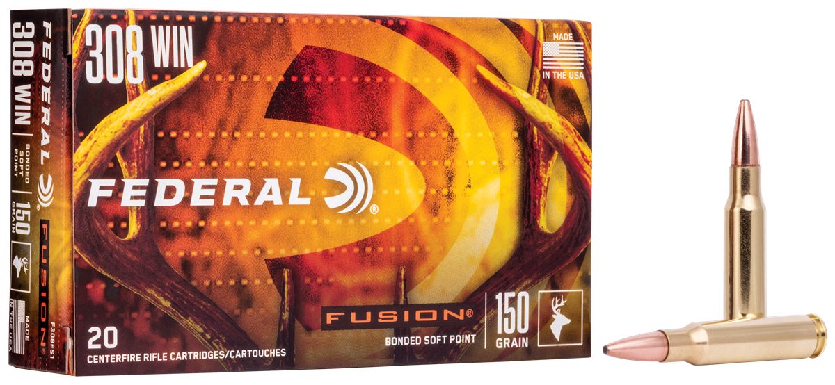 Federal F308FS1 Fusion 308 Win 150gr Bonded Soft Point 20 Per Box/10 Case