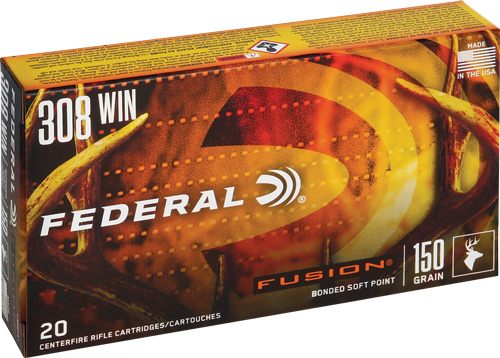 Federal F308FS1 Fusion 308 Win 150gr Bonded Soft Point 20 Per Box/10 Case view 3