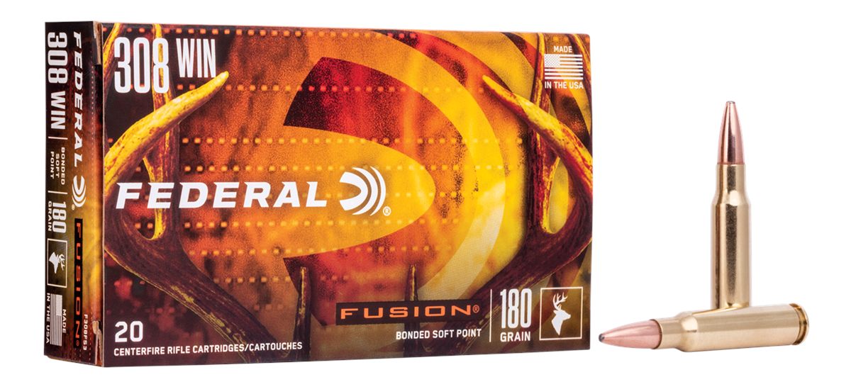 Federal F308FS3 Fusion 308 Win 180gr Bonded Soft Point 20 Per Box/10 Case