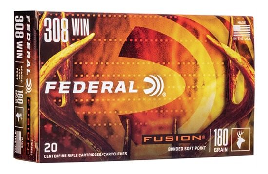 Federal F308FS3 Fusion 308 Win 180gr Bonded Soft Point 20 Per Box/10 Case view 2
