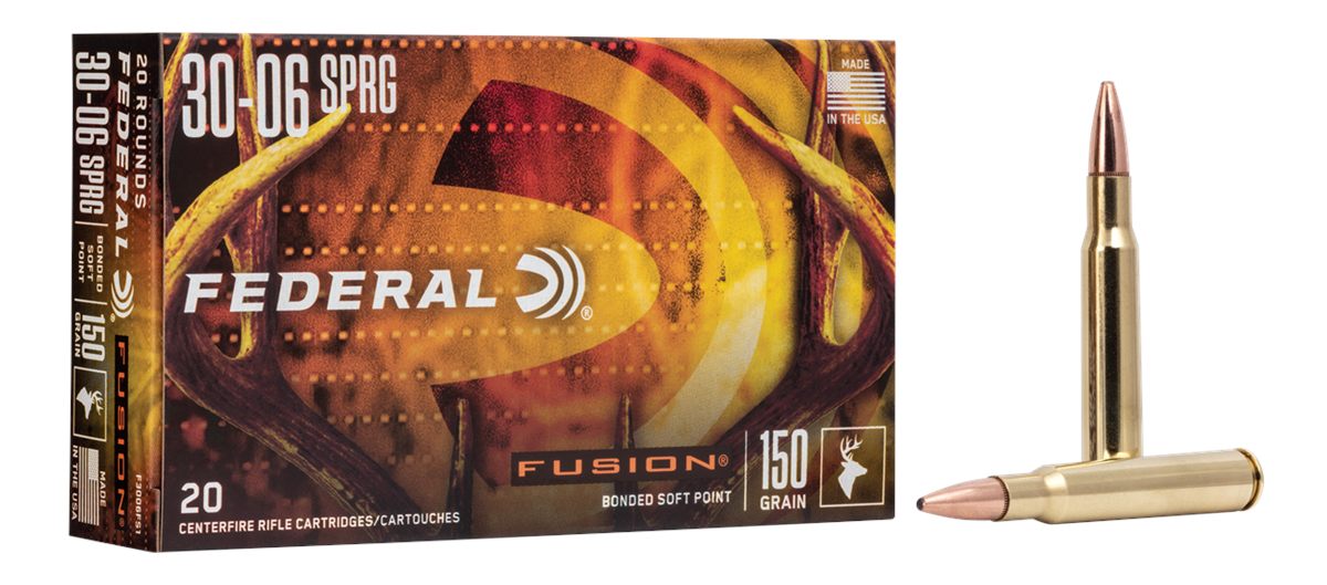 Federal F3006FS1 Fusion 30-06 Springfield 150gr Bonded Soft Point 20 Per Bo