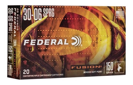 Federal F3006FS1 Fusion 30-06 Springfield 150gr Bonded Soft Point 20 Per Bo view 2