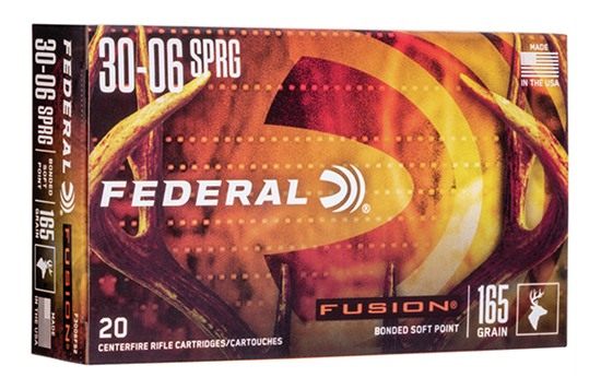 Federal F3006FS2 Fusion 30-06 Springfield 165gr Bonded Soft Point 20 Per Bo view 3
