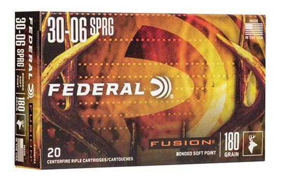 Federal F3006FS3 Fusion 30-06 Springfield 180gr Bonded Soft Point 20 Per Bo view 2