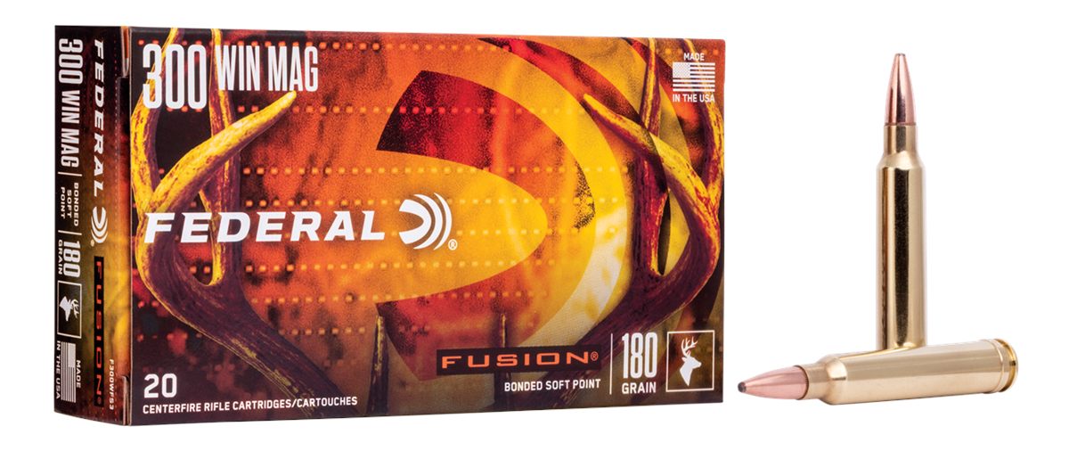 Federal F300WFS3 Fusion 300 WinMag 180gr Bonded Soft Point 20 Per Box/10 Ca