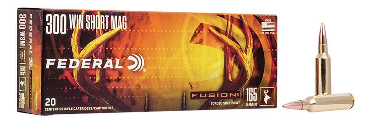 Federal F300WSMFS1 Fusion 300WSM 165gr Bonded Soft Point 20 Per Box/10 Case