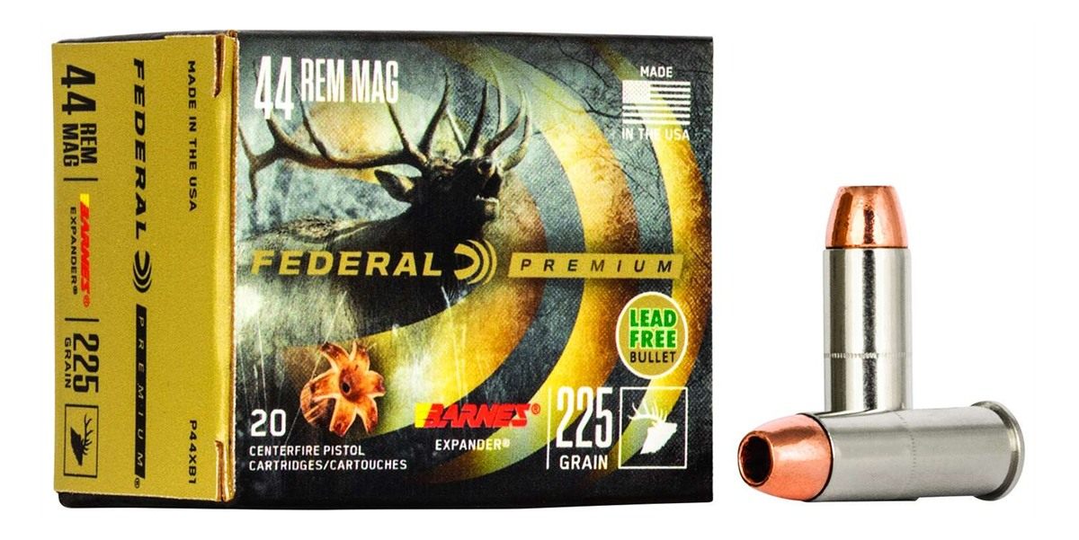 Federal Premium Vital-Shok Handgun Ammunition .44 Mag 225 gr BXP 1280 fps 2