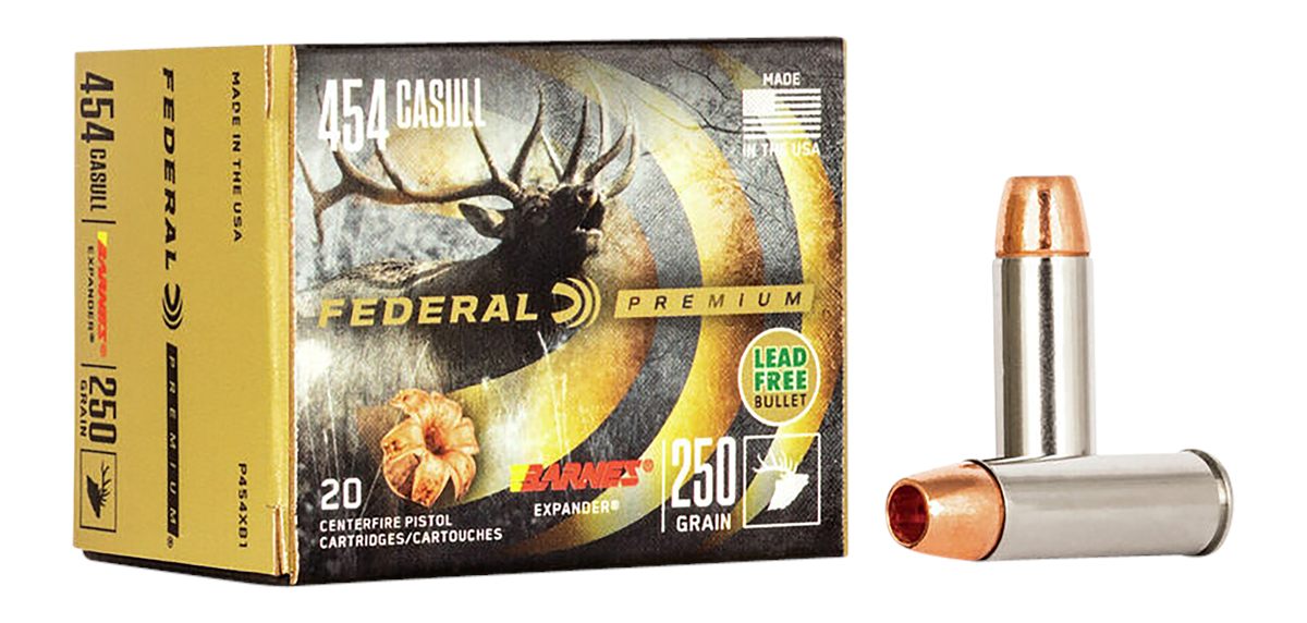Federal Premium Vital-Shok Handgun Ammunition .454 Casull 250 gr BXP 1530 f