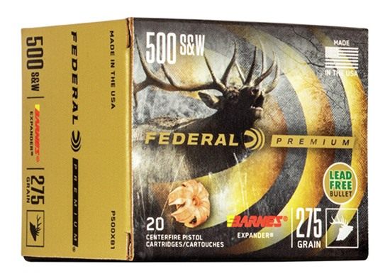 Federal Cartridge Premium Vital-Shok Handgun Ammunition .500 S W 275 gr BXP view 2