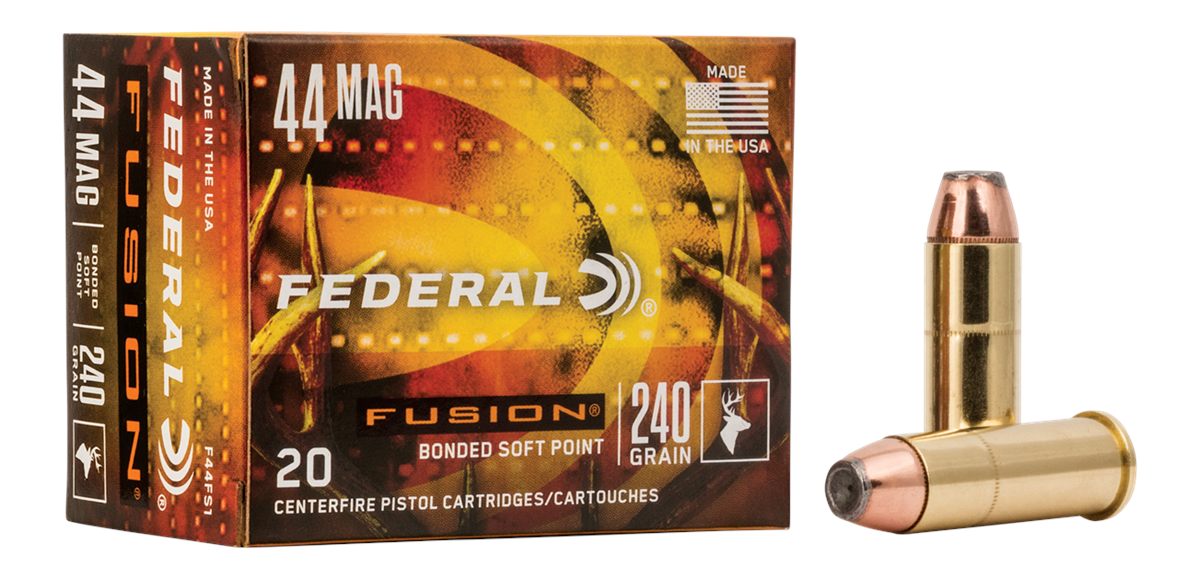 Federal F44SF1 Fusion Handgun 44 RemMag 240gr Soft Point 20 Per Box/10 Case