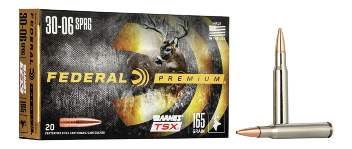 Federal P3006AF Premium 30-06 Springfield 165gr Barnes TSX 20 Per Box/10 Ca