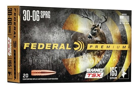 Federal P3006AF Premium 30-06 Springfield 165gr Barnes TSX 20 Per Box/10 Ca view 3