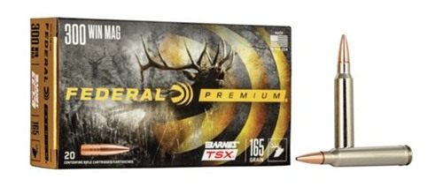 Federal Cartridge Barnes TSX Rifle Ammunition .300 Win Mag 165gr 3050 fps 2