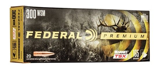 Federal P300WSMG Premium 300WSM 165gr Barnes TSX 20 Per Box/10 Case view 2