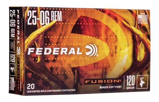 Federal Ammo Fusion Rifle Ammunition .25-06 Rem 120 gr Btsp 2980 fps - 20/c