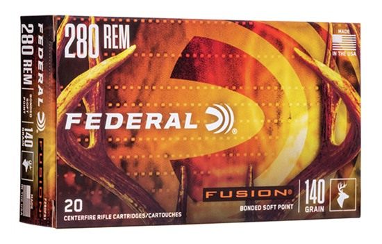 Federal Ammo Fusion Rifle Ammunition .280 Rem 140 gr Btsp 2990 fps - 20/ct