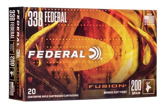 Federal Cartridge Fusion Rifle Ammunition .338 200 gr Btsp 2700 fps - 20/ct