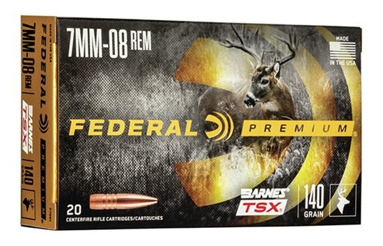 Federal Cartridge Barnes TSX Rifle Ammunition 7mm-08 Rem 140gr HP 2820 fps view 2