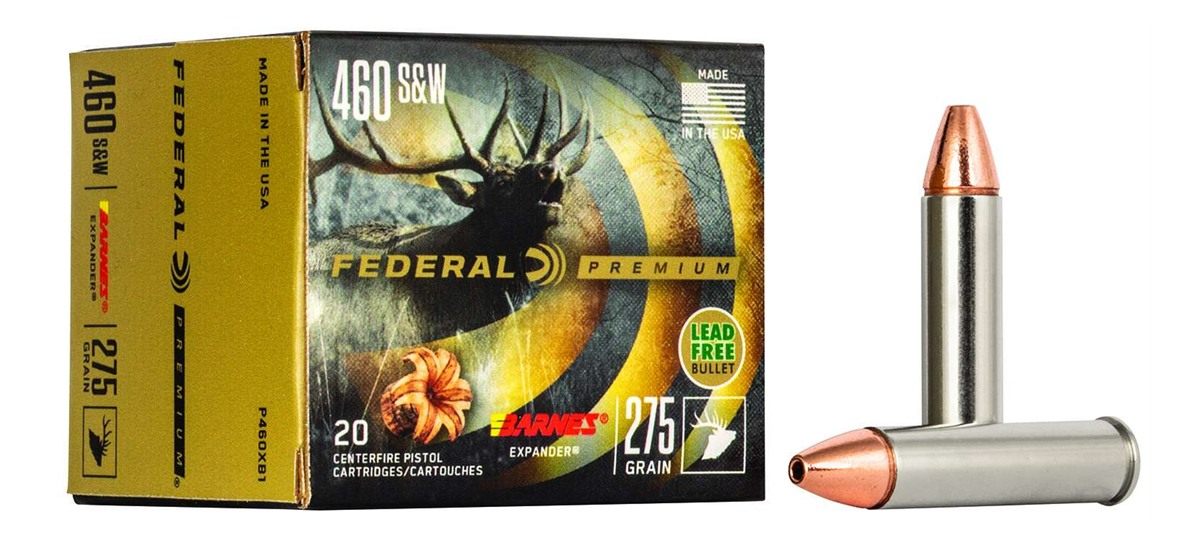 Federal Premium Vital-Shok Handgun Ammunition .460 S W 275 gr BXP 1800 fps
