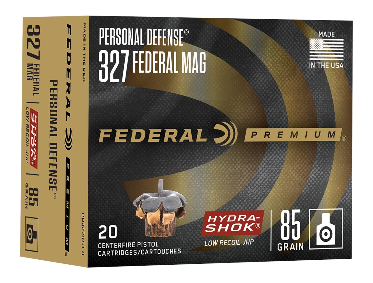 Federal PD327HS1H Hydra-Shok 327 Mag 85gr Jacketed Hollow Point 20 Per Box/