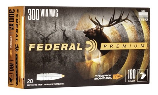 Federal Trophy Bonded Tip Rifle Ammunition .300 Win Mag 180gr PT 2960 fps 2 view 2