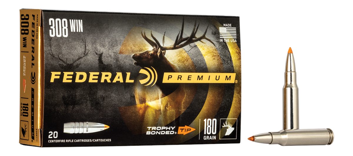 Federal Ammo Premium Vital-Shok Rifle Ammunition .308 Win 180 gr TBT 2620 f