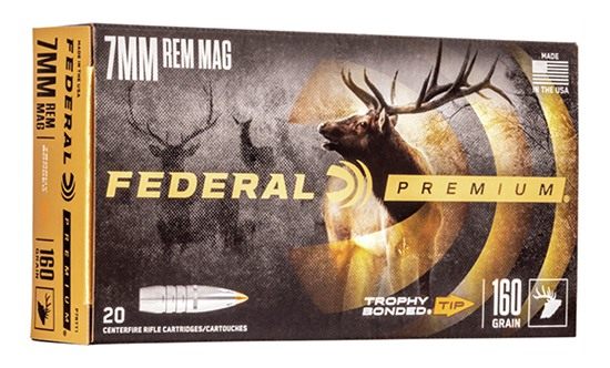 Federal Trophy Bonded Tip Rifle Ammunition 7mm Rem Mag 160gr PT 2900 fps 20 view 2