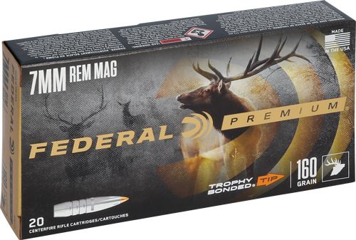 Federal Trophy Bonded Tip Rifle Ammunition 7mm Rem Mag 160gr PT 2900 fps 20 view 3