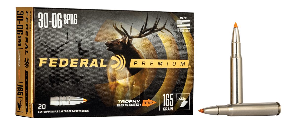 Federal Cartridge P3006TT2 Premium 30-06 Springfield 165gr Trophy Bonded Ti