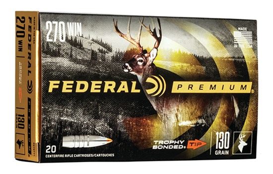 Federal Premium Vital-Shok Rifle Ammunition .270 Win 130 gr TBT 3060 fps view 2
