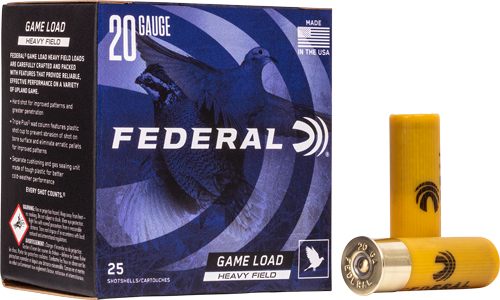 Federal Game Load 20GA 2.75in 1OZ 8 250RD Case LOT