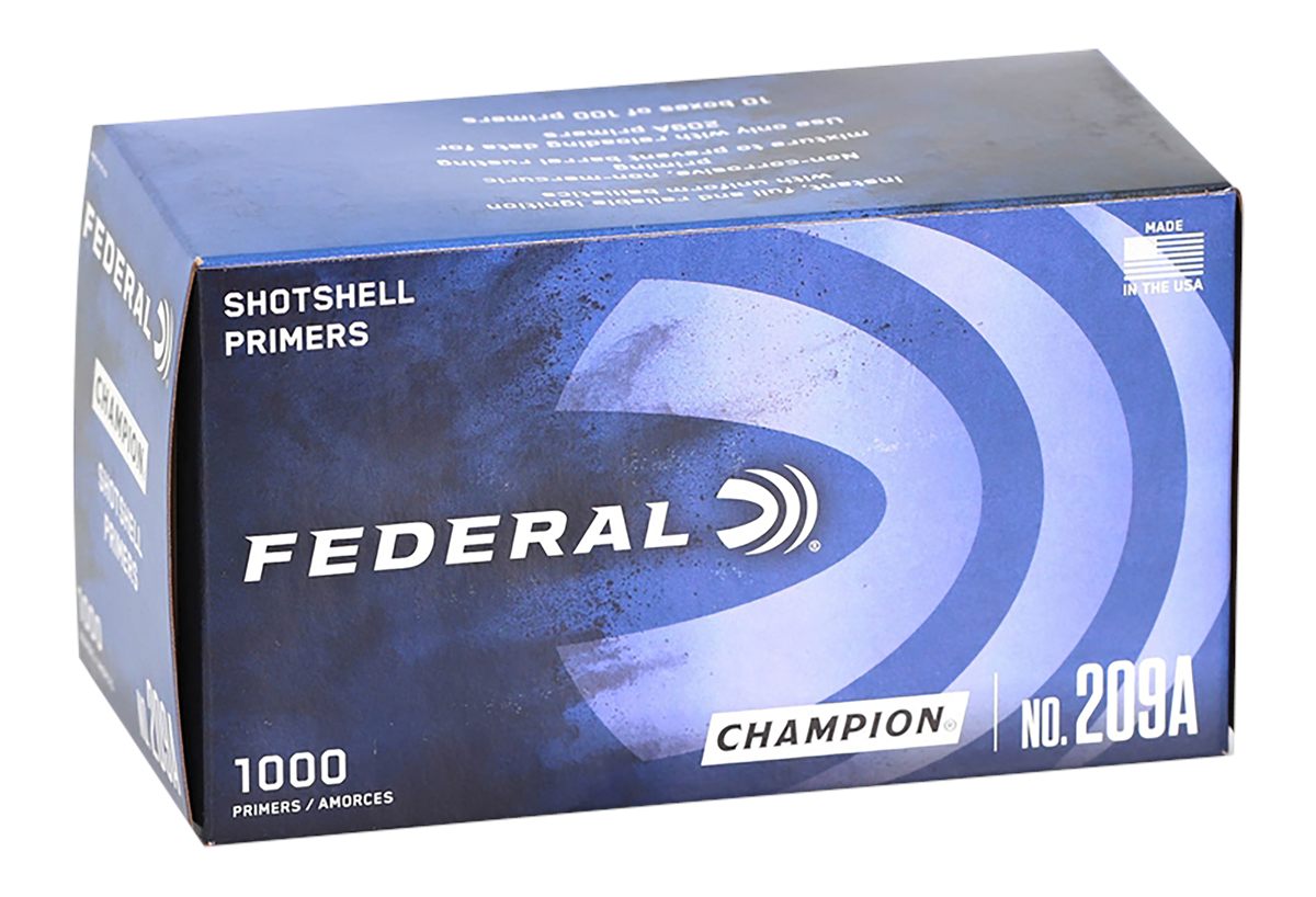 Federal Cartridge 209A Champion Shotshell All Gauge Shotgun 1000 Per Box/5