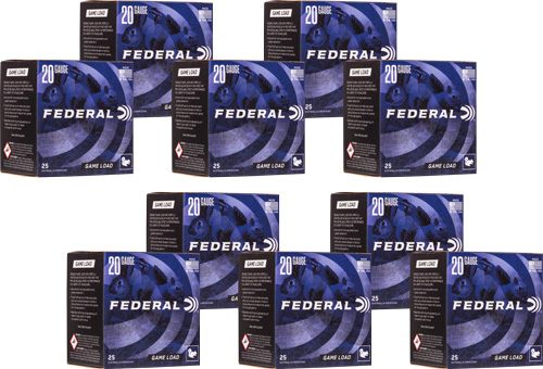 Federal Game Load 20GA 2.75in 7/8OZ 7.5 1210FPS Case LOT