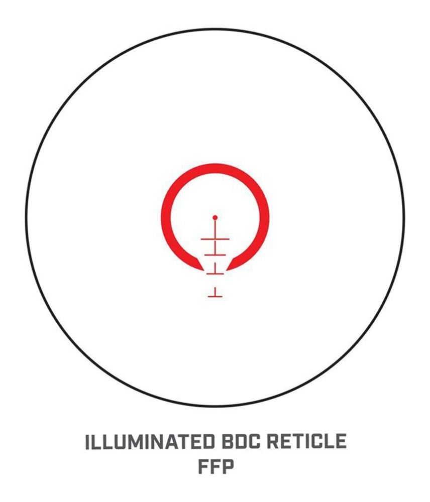 Bushnell AR Rifle Scope - 1-4x24mm Illuminated BTR-1 Reticle Black Matte view 3