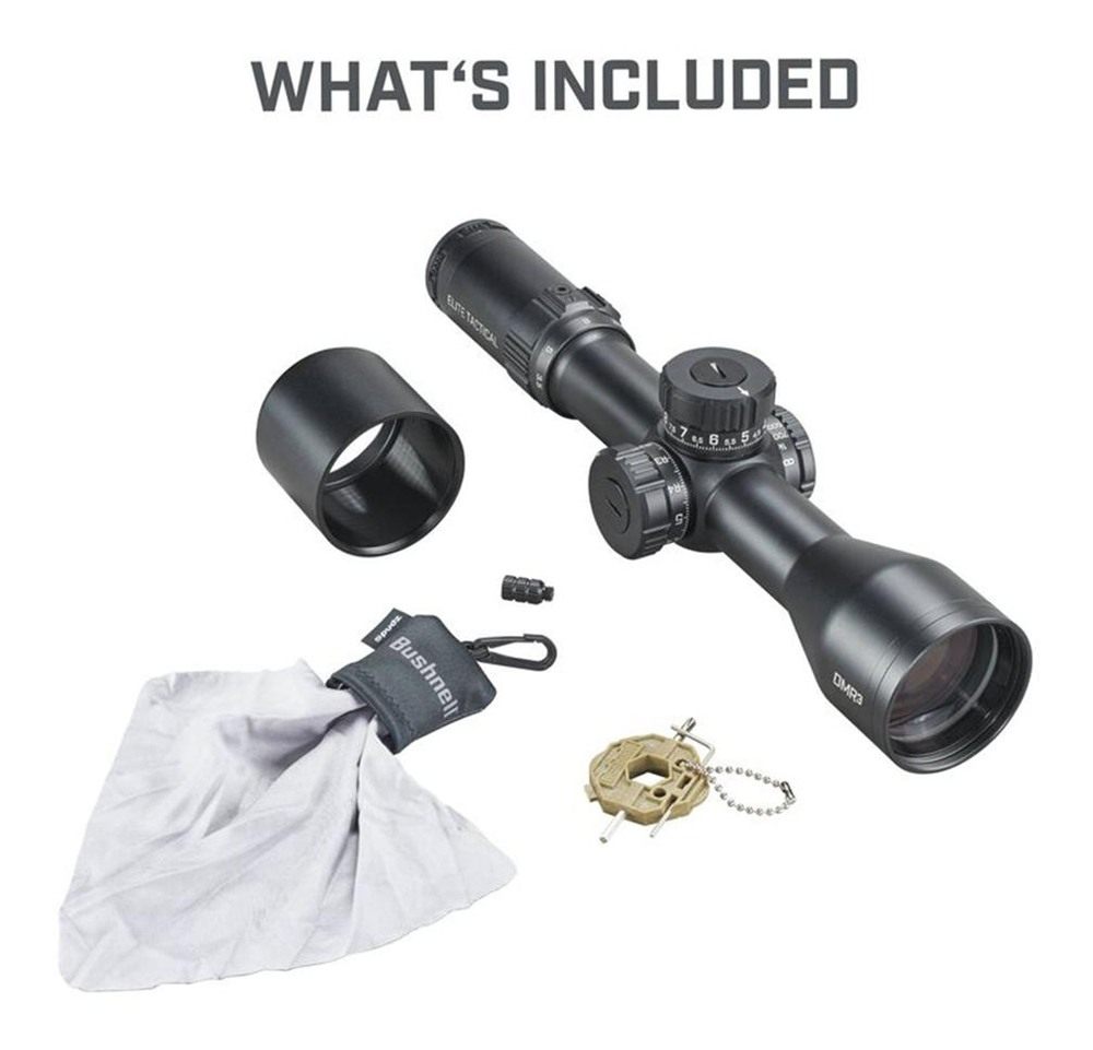 Bushnell ETDMR3G4 DMR3 Elite Tactical Black 3.5-21x50mm 34mm Tube G4P Retic view 2