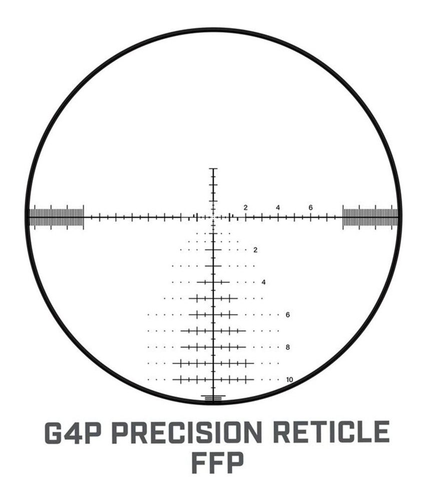Bushnell ETDMR3G4 DMR3 Elite Tactical Black 3.5-21x50mm 34mm Tube G4P Retic view 3