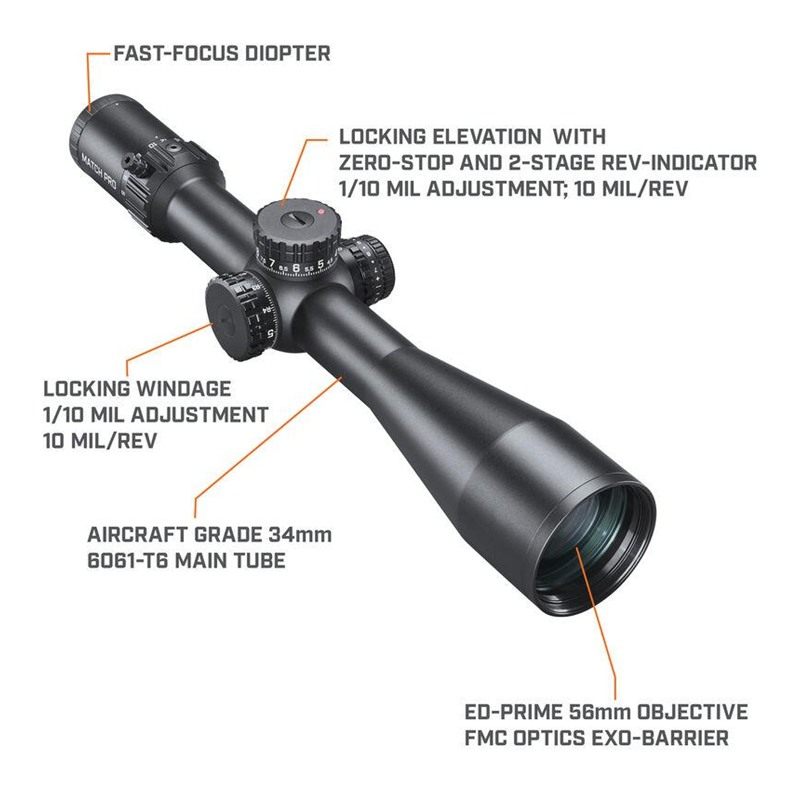 Bushnell MP53056DMI Match Pro Black 5-30x56mm 34mm Tube Illuminated DM2 Ret view 2