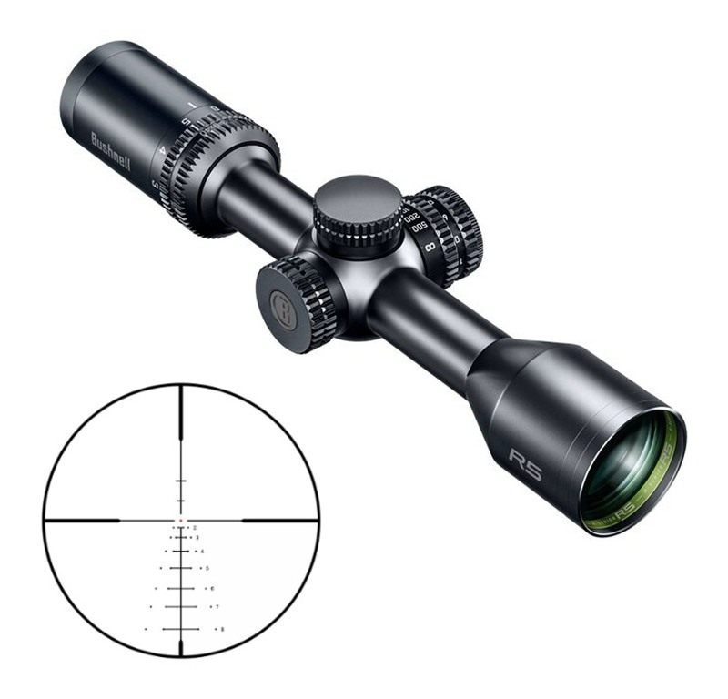 Bushnell Trophy R5 Rifle Scope 3-9x50 1in DOA LRH800 Black view 2