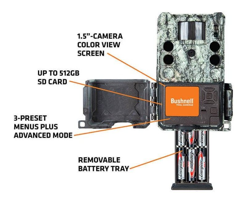 Bushnell 119949C Core Camo 1.50in Color LCD Display 30MP Resolution 512 GB view 2