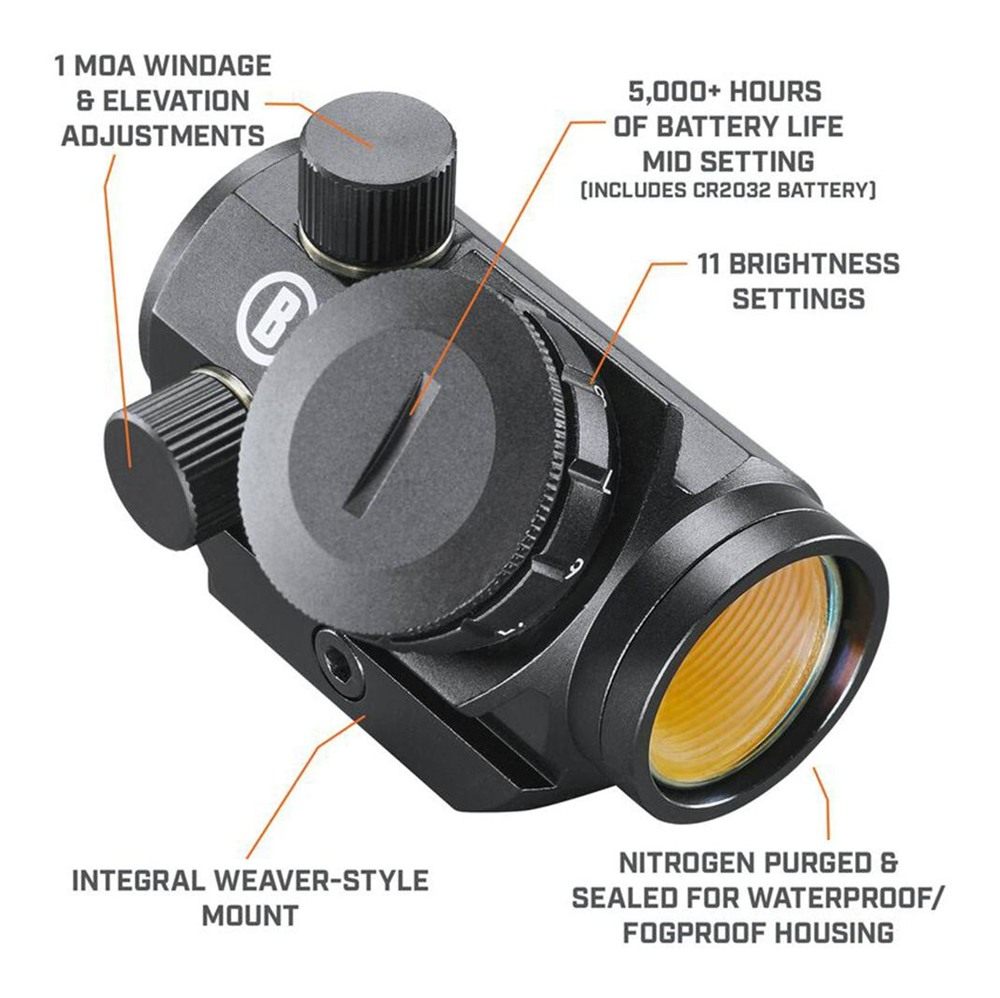 Bushnell Trophy TRS-25 Red Dot Sight 1x25mm 3 MOA Reticle